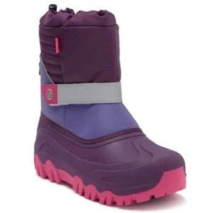 Z by Zella Girls Winter Boots Purple Pink Size 8 Waterproof Shell NWT